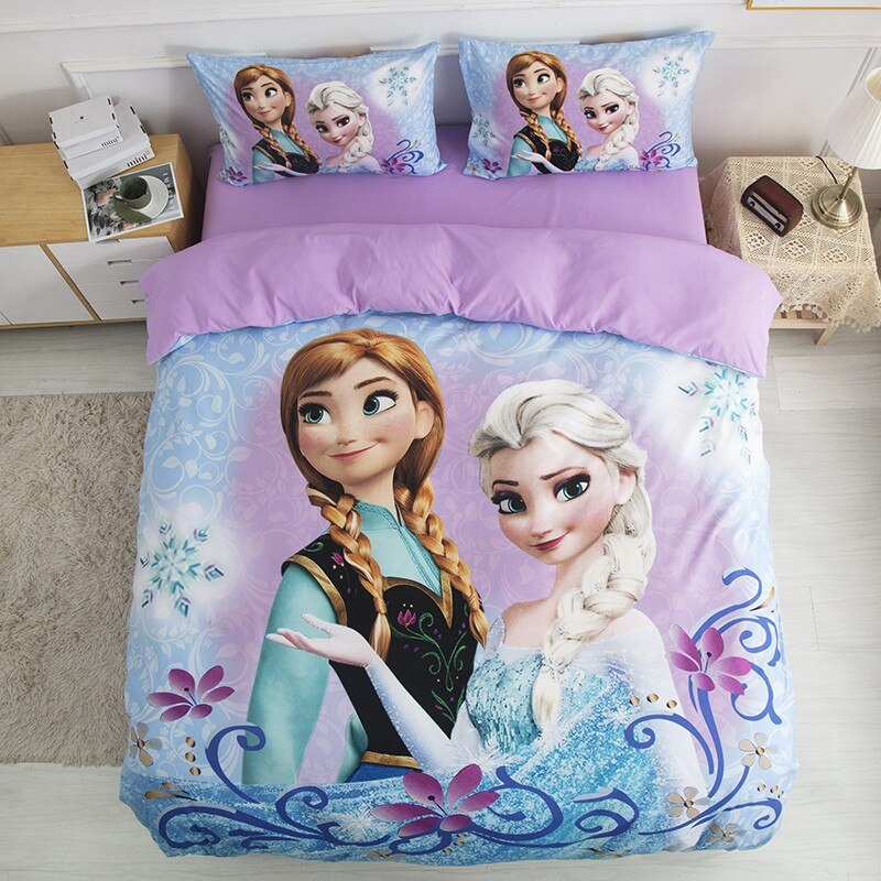 Anna Och Elsa Violett Sängkläder Set