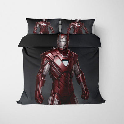 Avengers Påslakan Röd Och Guld Iron Man Armor