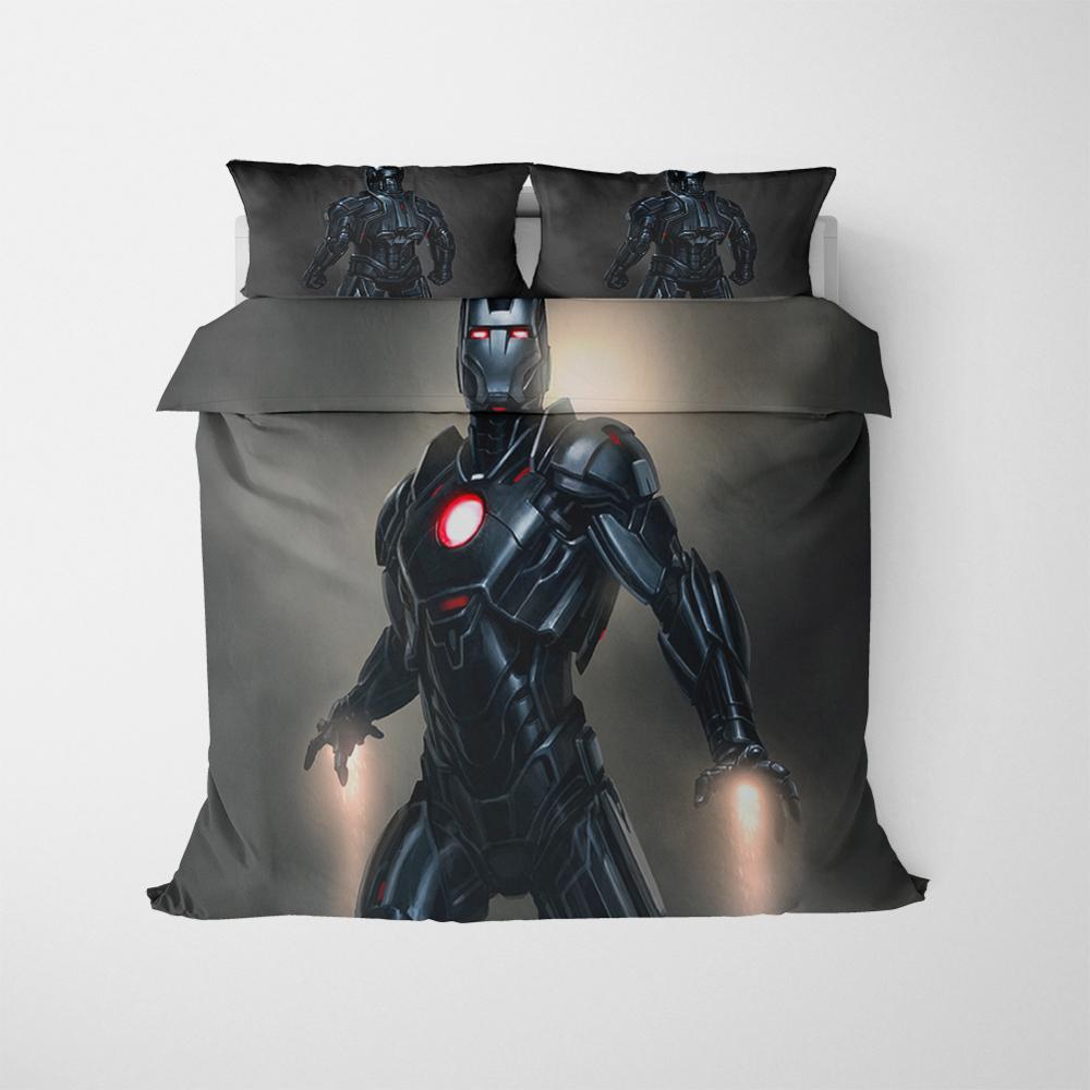 Avengers Iron Man Black Armour Påslakan