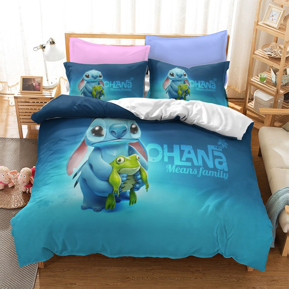 Blå Påslakan Lilo And Stich Ohana