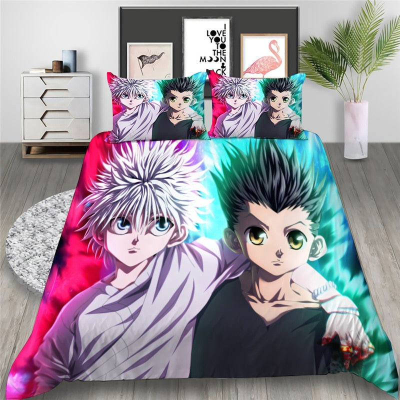 Hunter X Hunter Gon Freecss Och Killua Zoldick Påslakan