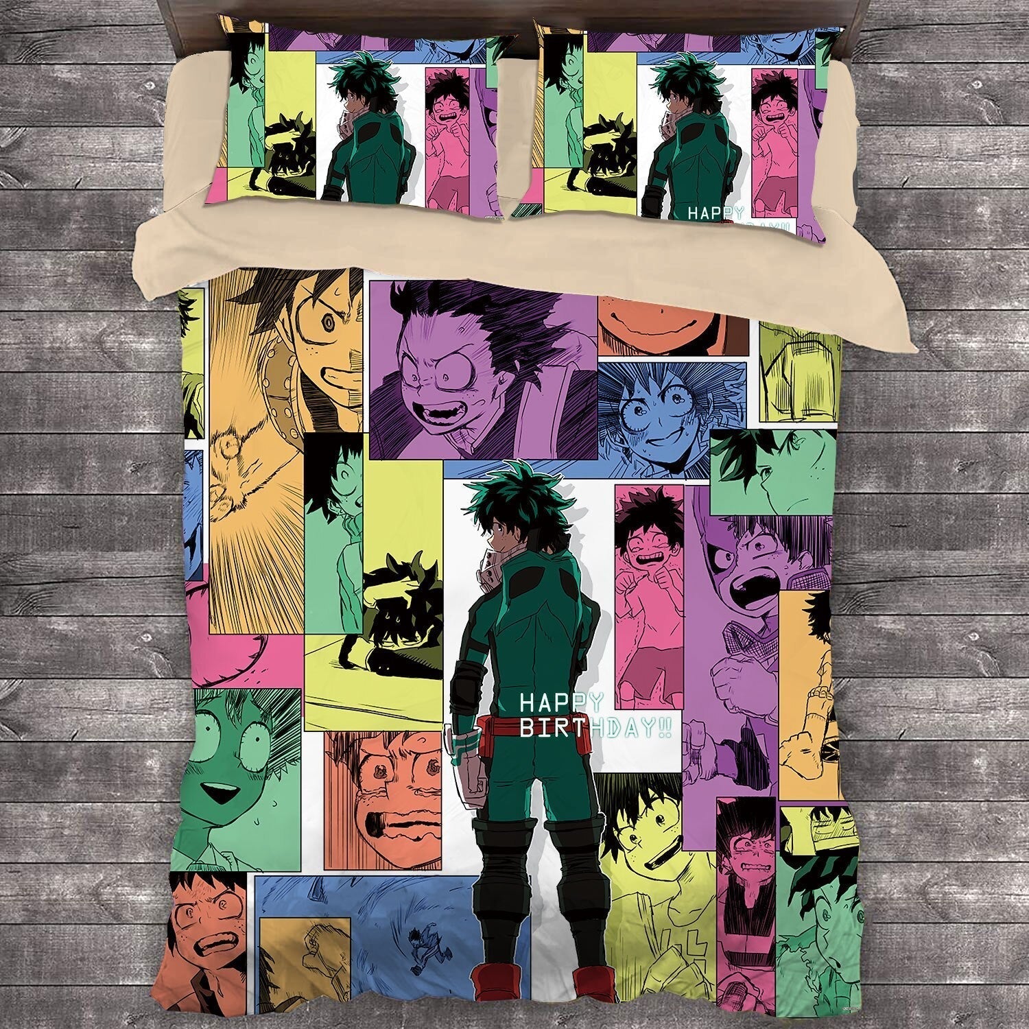 Påslakan My Hero Academia Characters Multicolor