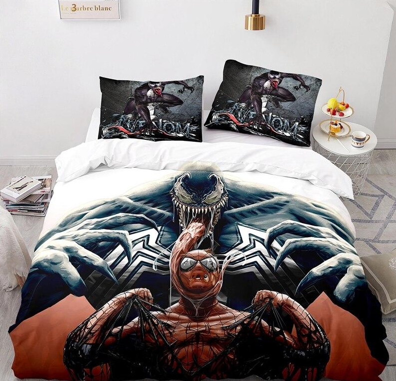 Venom And Spider Man Påslakan