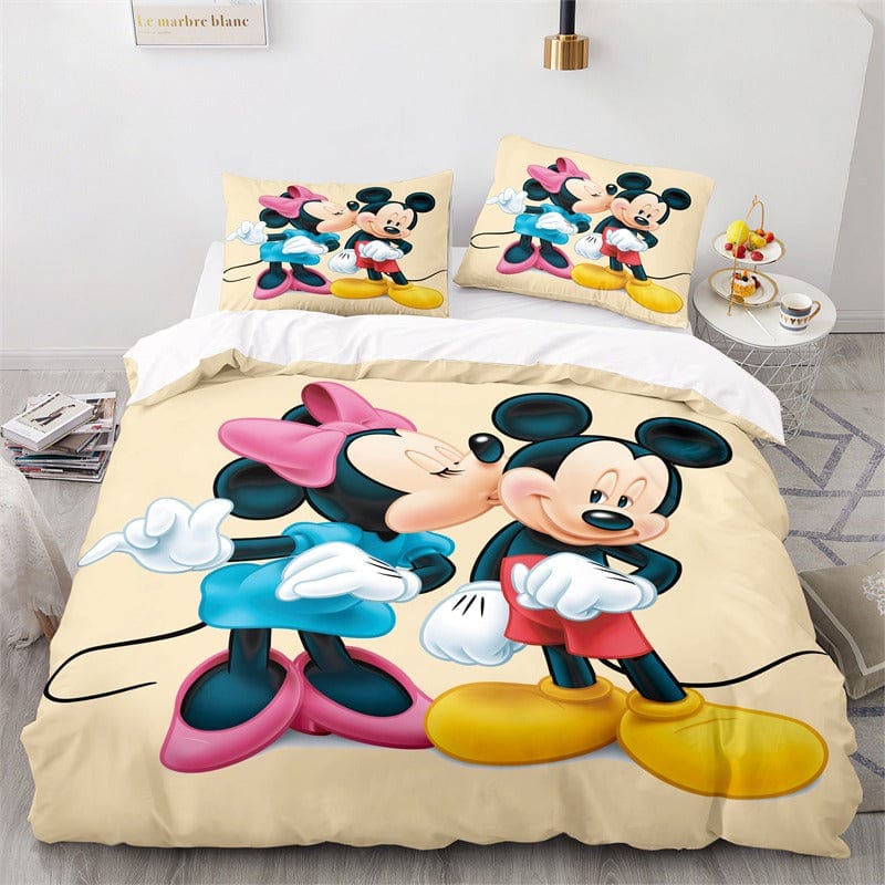 Mickey Och Minnie Påslakan För 2 Personer