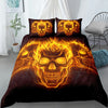Påslakan Skull On Fire 200x200