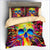 Skull Påslakan Explosion Of Colors