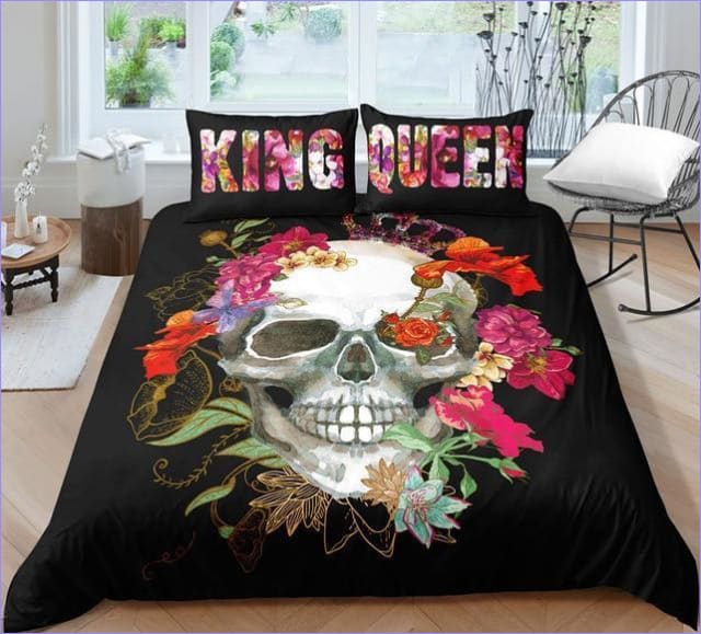 Skull Påslakan King & Queen