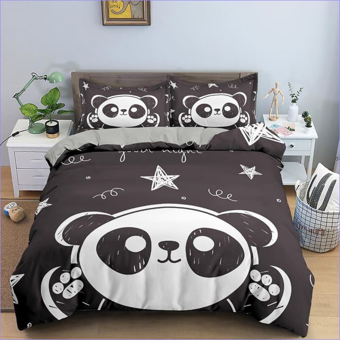 Panda Head Påslakan